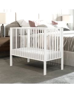 Folding Wooden Cot White