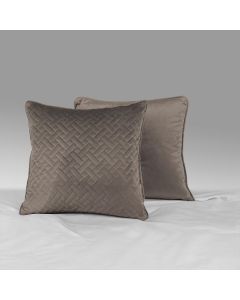 Crushed Velvet Cushion Covers Mink 