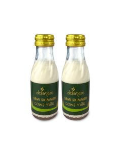UHT Semi Skimmed Milk Glass Bottle (97ml)
