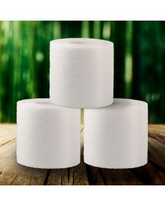 Tree Free Bamboo 3 Ply Toilet Paper Unwrapped