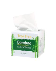 Tree Free 2 Ply Facial Bamboo Tissues Cube Box