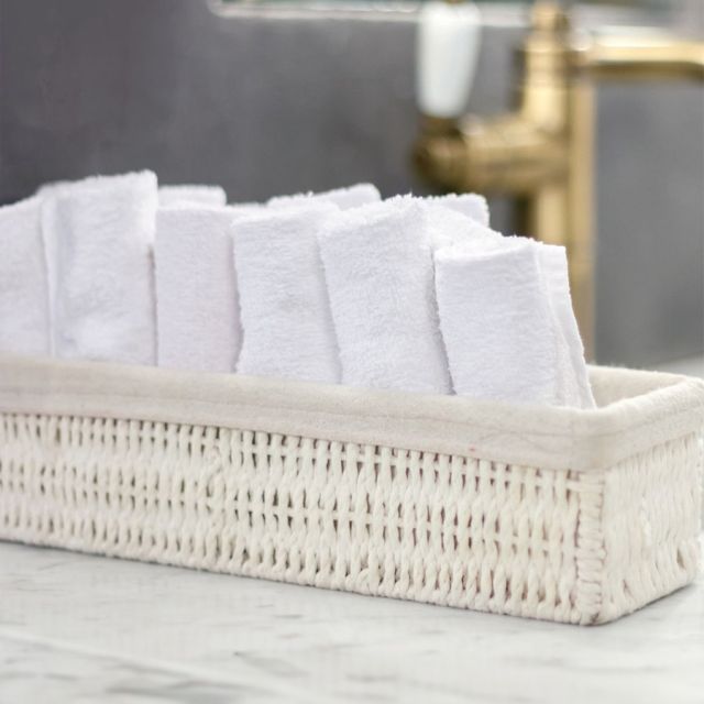 White 500 GSM Facecloths