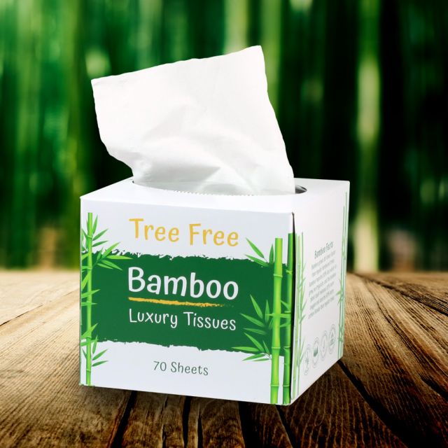 2 Ply Bamboo Facial Tissues (cube box)